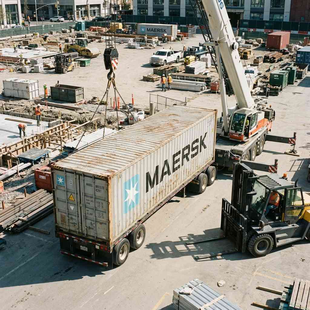 Flatbed truck delivery