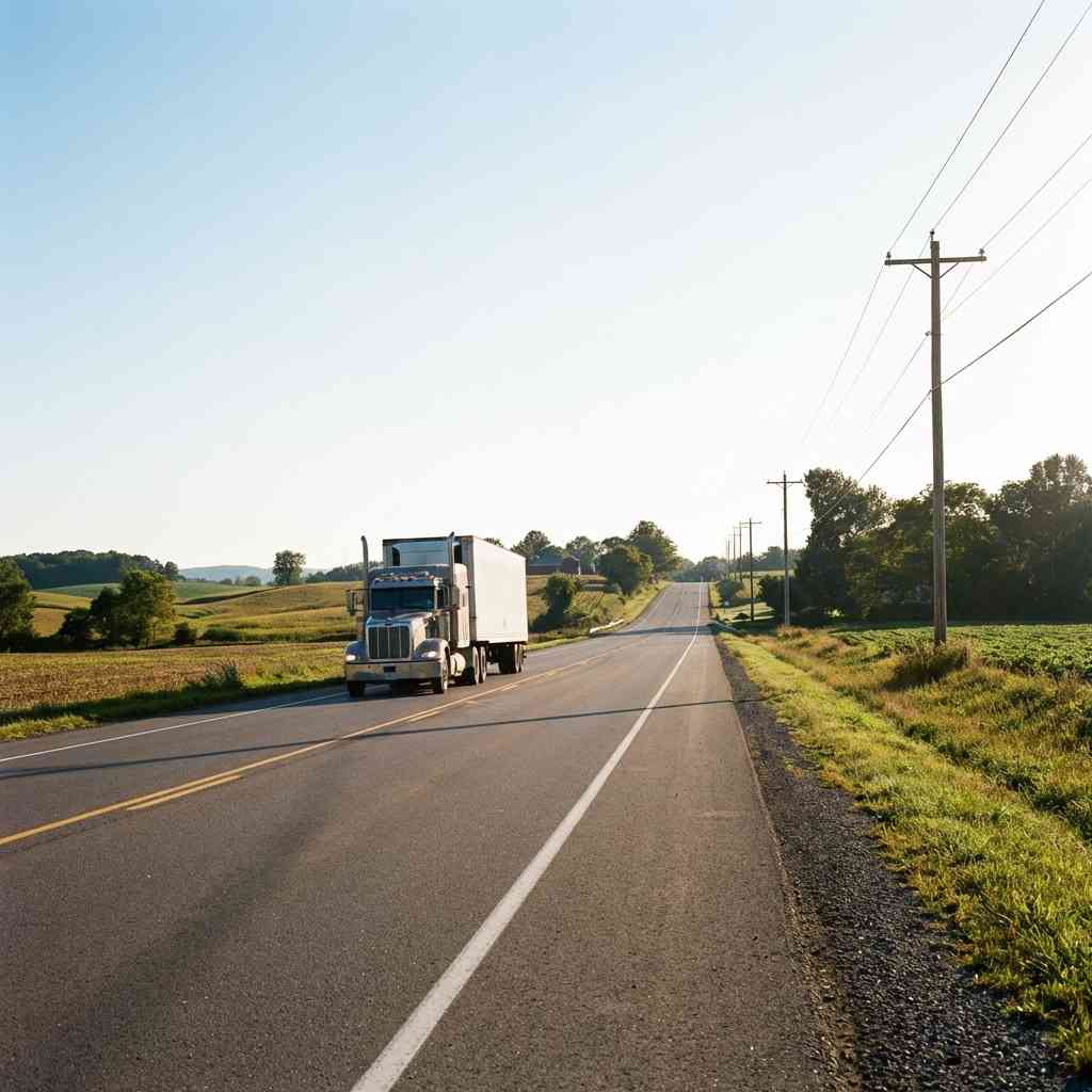 Road clearance for container delivery